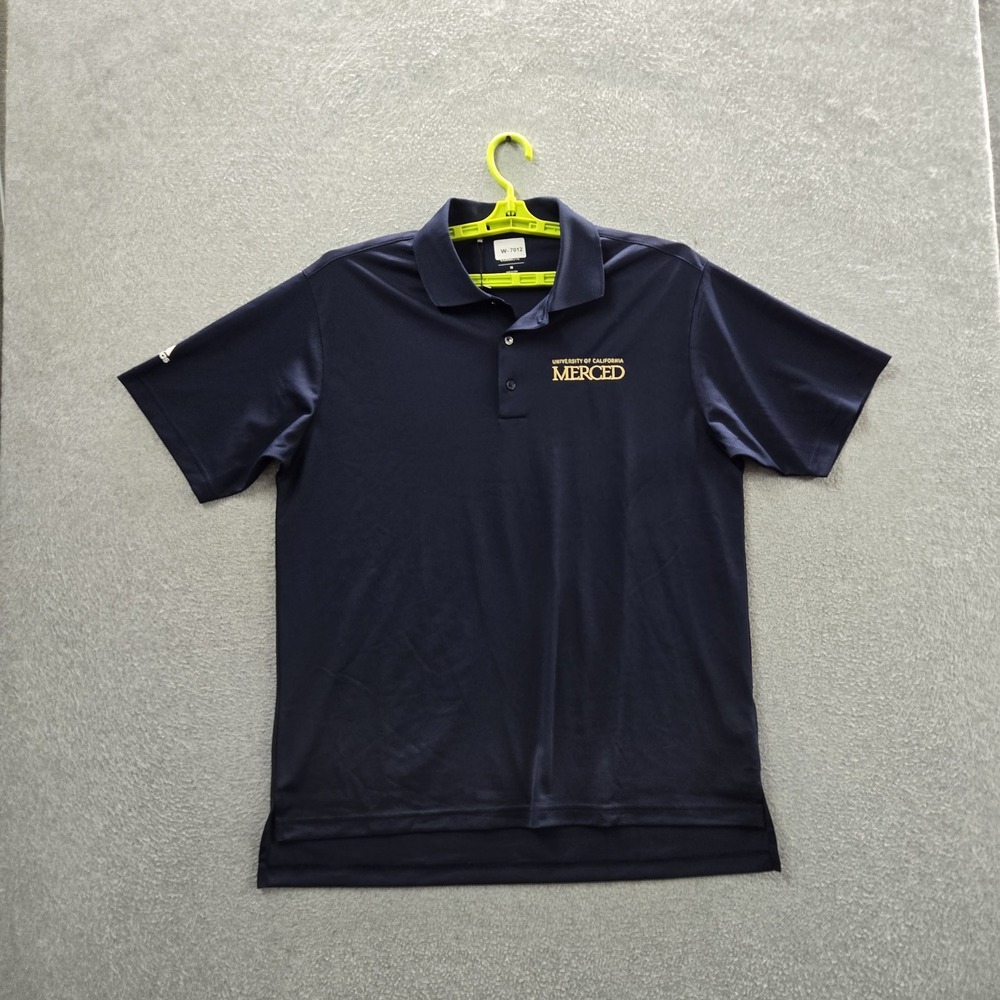 University Of Merced Men Polo M Navy Blue Embroidered Logo Climalite Golf Polo